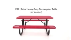 Extra Heavy-Duty Rectangular Picnic Table