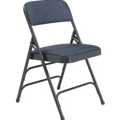 Fabric Padded Folding Chairs Triple Braced 2300 (4 Pack)