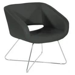 Faux Leather Lounge Chair