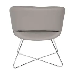Faux Leather Lounge Chair