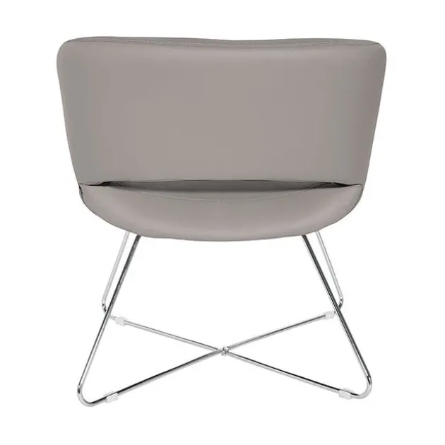 Faux Leather Lounge Chair