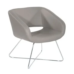 Faux Leather Lounge Chair