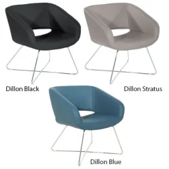 Faux Leather Lounge Chair