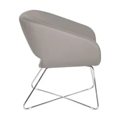 Faux Leather Lounge Chair