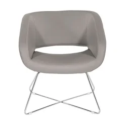 Faux Leather Lounge Chair