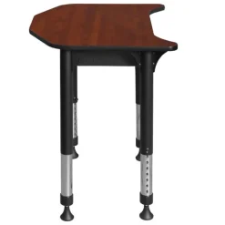 Ferris Height Adjustable Student Desk with Book Box (26" x 24")