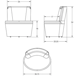 Flowform Learn Lounge Package, 6 Piece Double Pod