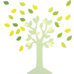 Flowform Learn Lounge Wall Mounted Leaves - Set of 10