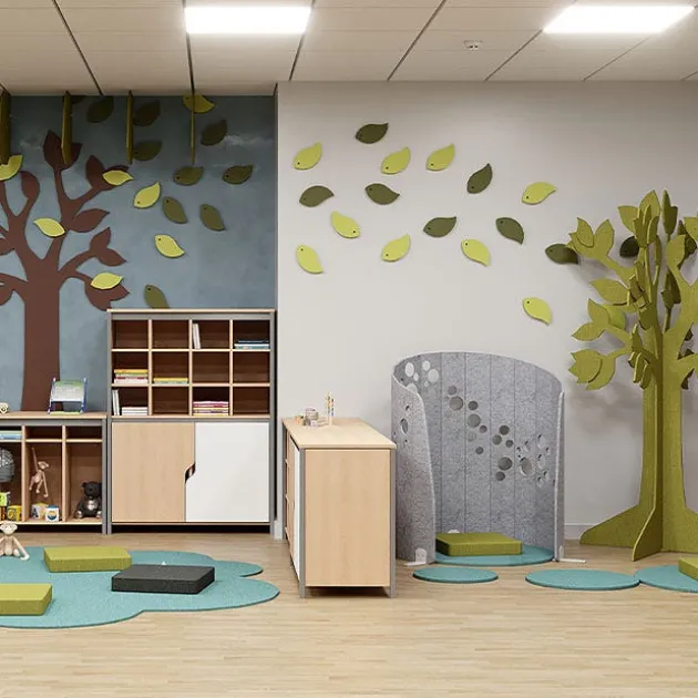 Flowform Learn Lounge Wall Mounted Leaves - Set of 10
