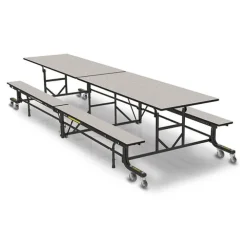 19F Mobile Bench Cafeteria Tables