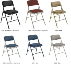 Folding Round Table (60'') with Eight Padded Folding Chairs