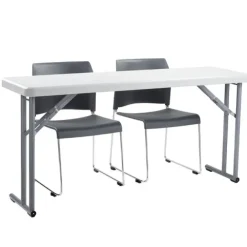 Folding Table & Sled Base Stack Chair Packages