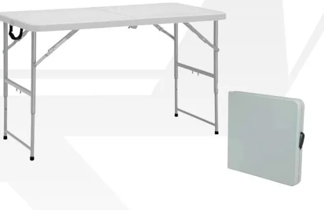 Fold in Half Plastic Resin Folding Tables