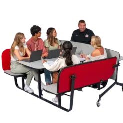 Fold & Roll Booths w/ Low Partition