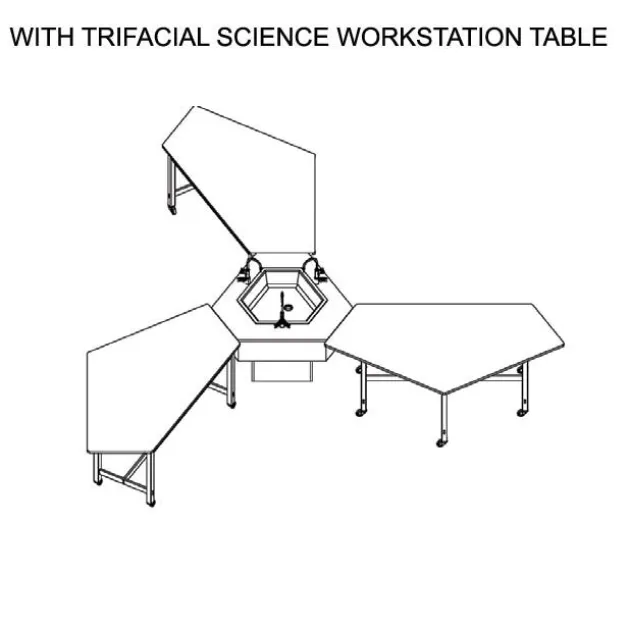 Forward Vision Table - HPL Laminate with Maple Legs (36'' H)