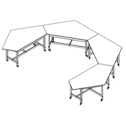 Forward Vision Table - Phenolic Resin with Maple Legs (36'' H)