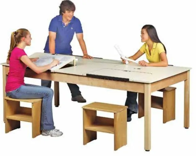 Four-Station Drafting Table