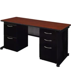 Fusion Double Pedestal Desk by Regency
