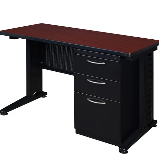 Fusion Single Pedestal Desk by Regency
