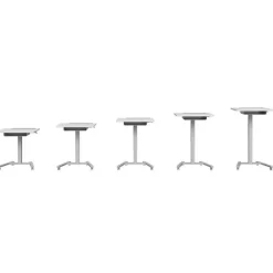 Fuzion Sit to Stand Adjustable Desk w/ Grommet (22'' x 26'') - Quick Ship