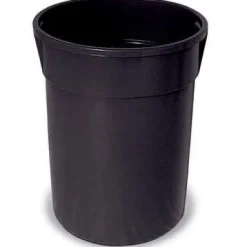 32 Gallon Outdoor Metal Trash Receptacle Kit w/ Lid & Liner