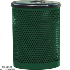 32 Gallon Outdoor Metal Trash Receptacles