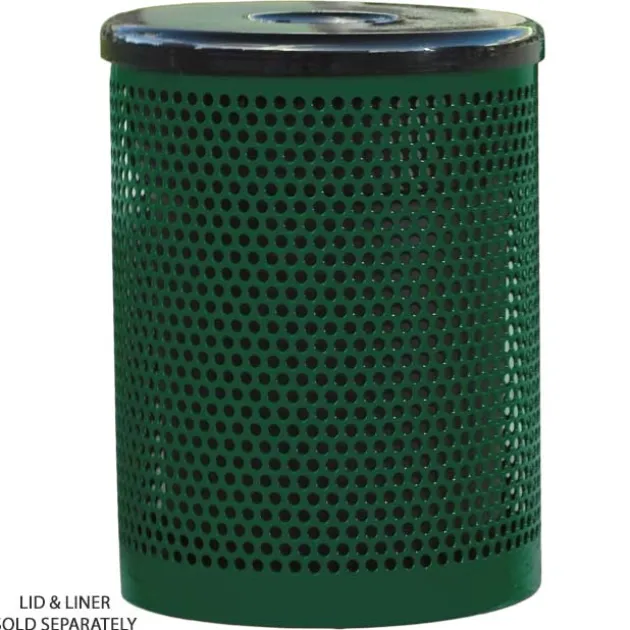 32 Gallon Outdoor Metal Trash Receptacles