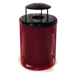 32 Gallon Outdoor Metal Trash Receptacles