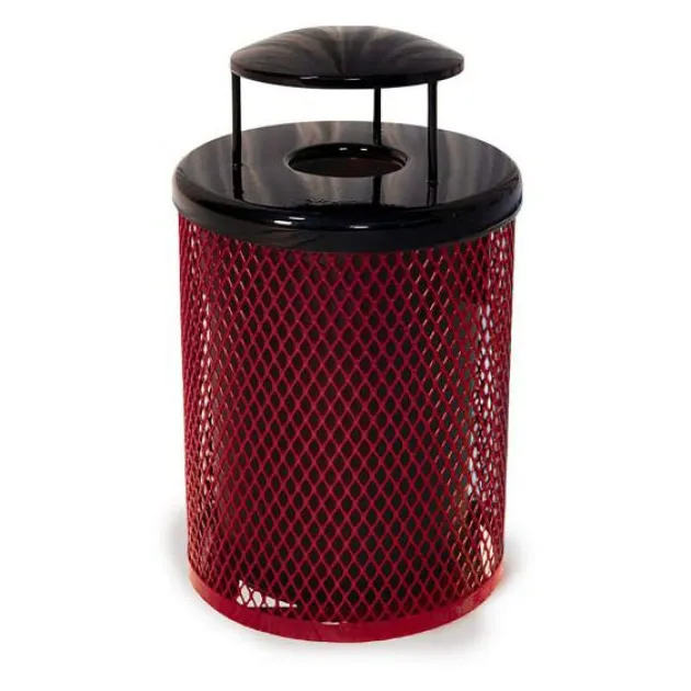 32 Gallon Outdoor Metal Trash Receptacles