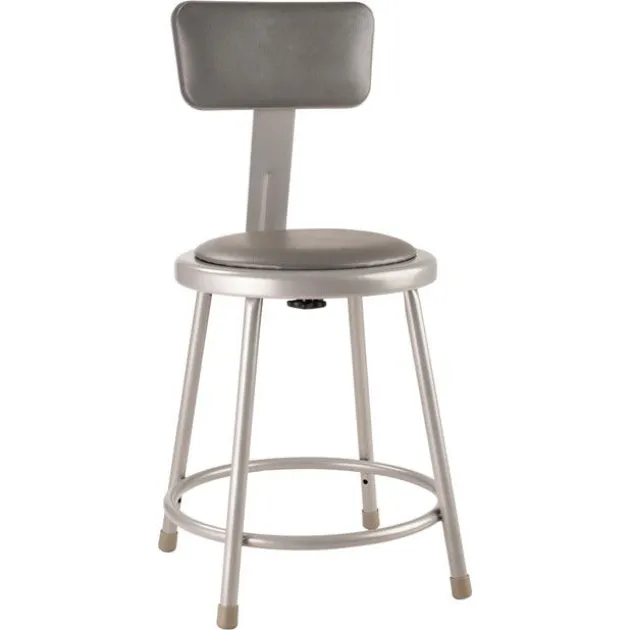 Gray Padded Science Lab Stools