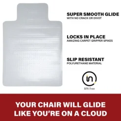 Gripper Office Chair Mat (For Carpets)
