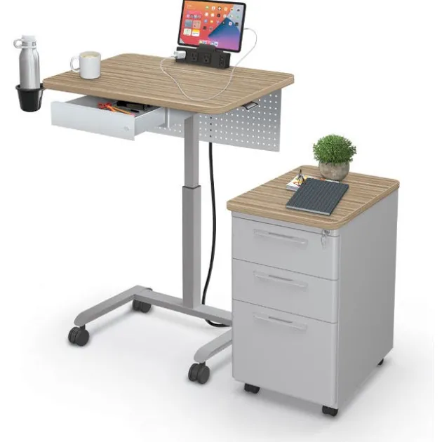 Grow & Roll Teacher Desk & Avid File Cabinet Package