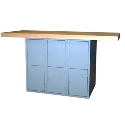 Hard Maple Top Workbench with Locker Storage