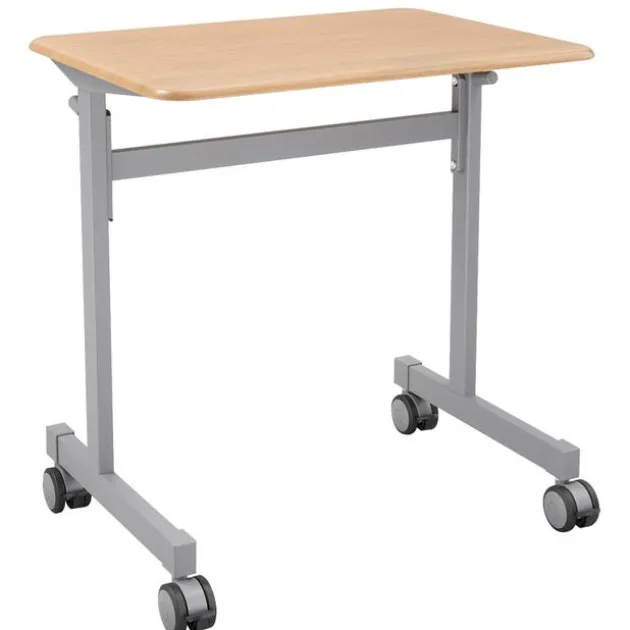 Hard Plastic Silhouette Student Desk w/ Casters