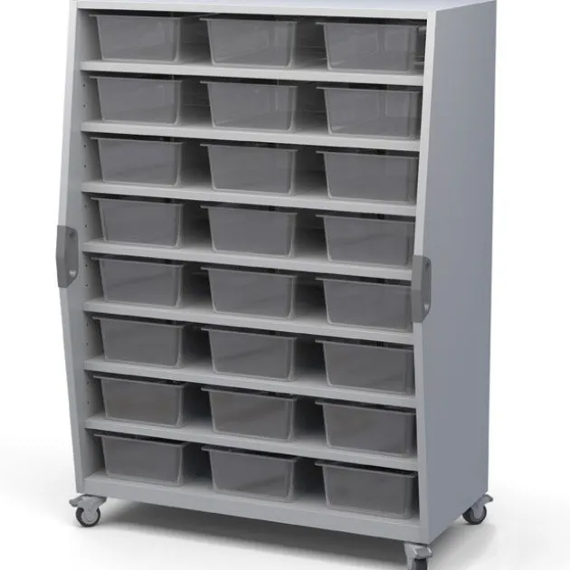 Haskell Explorer Tall Storage Cart with 24 Bins