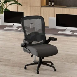 Heavy Duty Flip-Arm Mesh Task Chair