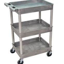 Heavy-Duty Utility Carts w/ 3 Tub Shelves