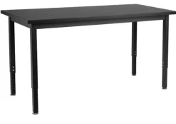 Height Adjustable Steel Science Table with Phenolic Top (24'' x 48'')