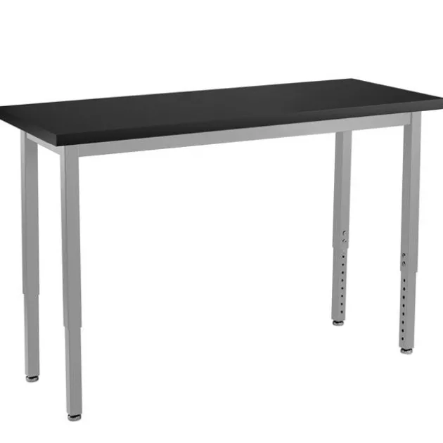 Height Adjustable Steel Science Table with Phenolic Top (24'' x 60'')
