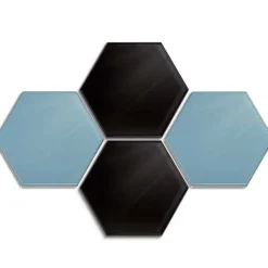 Hex Glass Markerboard (18" x 21")