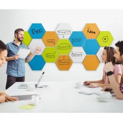 Hex Magnetic LINK Markerboard (18