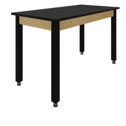 30” H Hybrid Steel Table w/ Epoxy Top & Glides (72” W x 30” D)