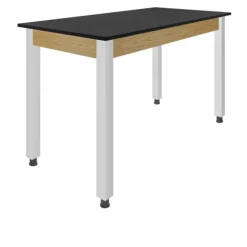 30" H Hybrid Steel Table w/ Phenolic Top & Glides (48” W X 24” D)