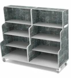 Hideaway Bookshelf Storage Cart