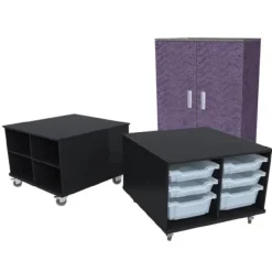 Hideaway Mobile Combination Storage Carts