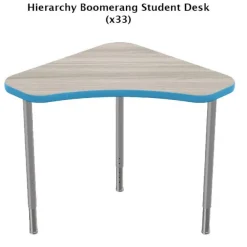 Hierarchy Boomerang Classroom Desk Package Set