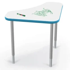 Hierarchy Boomerang Snap Desk with Dry Erase Top
