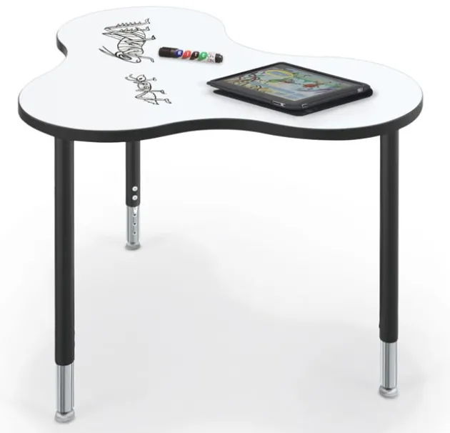 Hierarchy Cloud 9 Collaborative Stations with Dry Erase Top