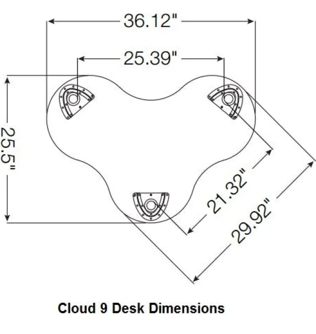 Hierarchy Cloud 9 Collaborative Student Desk