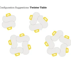 Hierarchy Dry Erase Twister Table (Large)